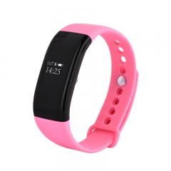 Pink Color Silicone Strap Activity Wristband pulseira inteligente