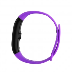 V6 Purple Silicon Sports Wristband Deep WaterProof Quick Charge Smart Bracelet