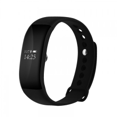 Bracelet V6Smart Black Color Monitoramento de movimento em tempo real Corretor de chamadas de entrada