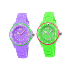 Candy Color Kids Rubber Watch para o dia de Natal