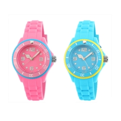 Candy Color Kids Rubber Watch para o dia de Natal