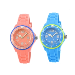 Candy Color Kids Rubber Watch para o dia de Natal