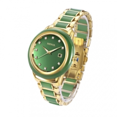 New Arrival Royal Jade Relógios Sapphire Glass Quartz Men Watch