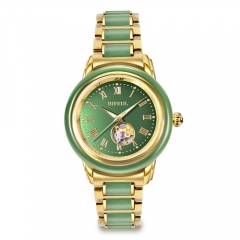 OEM retail luxury gift China tradicional Hetian jade watch