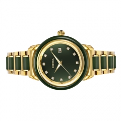 Movimento mecânico suíço de luxo Hetian Jade Watch