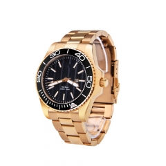 OEM Gold man vogue relógio de pulso Quartz de aço inoxidável