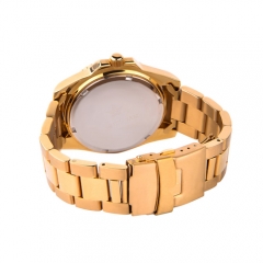 OEM Gold man vogue relógio de pulso Quartz de aço inoxidável